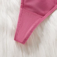 BANNIROU 1 pièces dentelle string sous-vêtements pour femmes Sexy nœud Transparent taille basse culotte femme intimes femme tongs Lingerie 5
