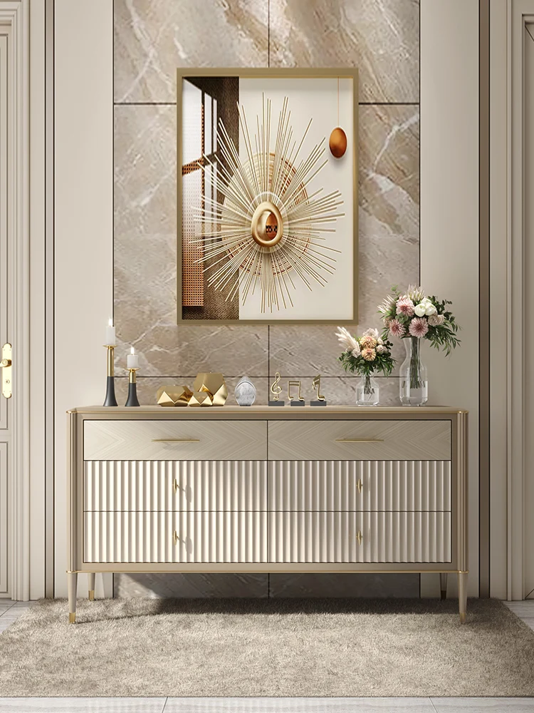 

Роскошный стильный Американский Стеллаж с шестью ящиками, стеллаж для хранения в современном минималистичном стиле для дома, гостиной, из массива дерева