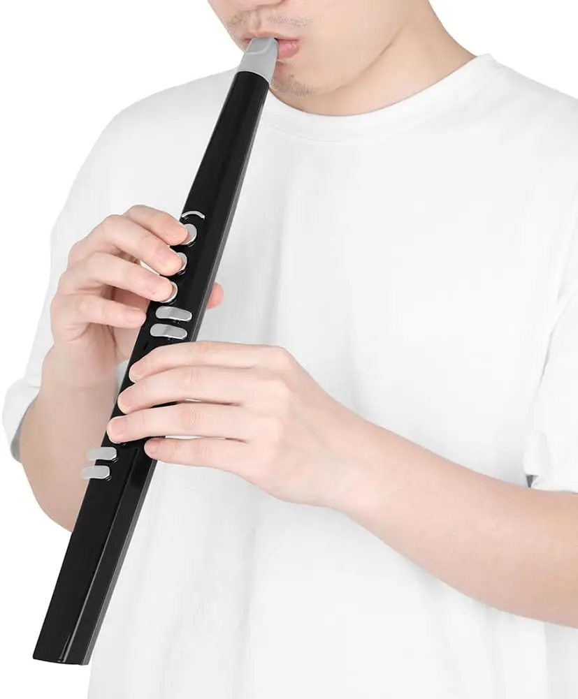 1 Set Electronic Saxophone 13 Tones 15 Gears MIDI Digital Wind Instrument Mini Saxophone Adjustable Blowing Sensitivity ABS