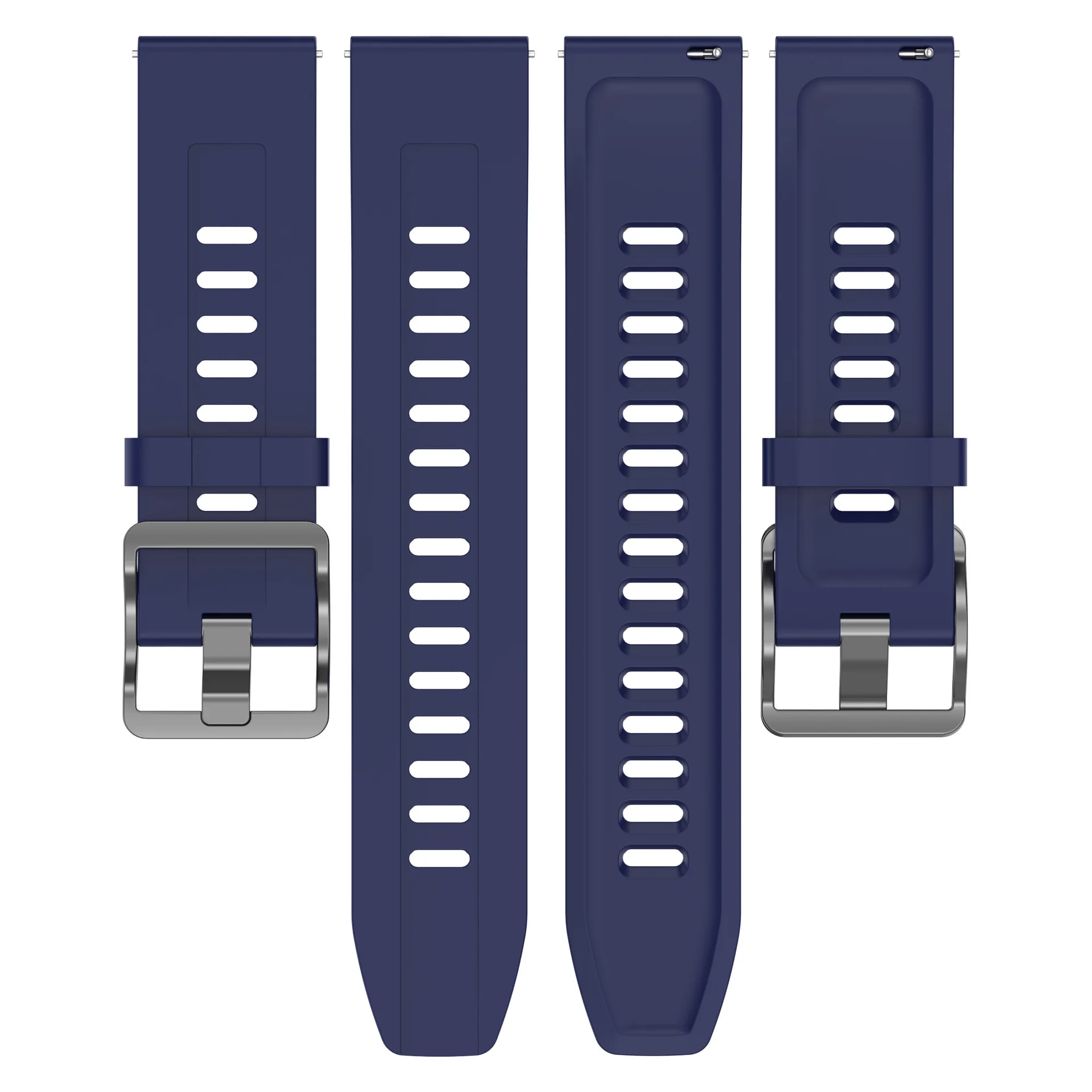 Versatile Silicone Sports Strap - 22mm Replacement Band