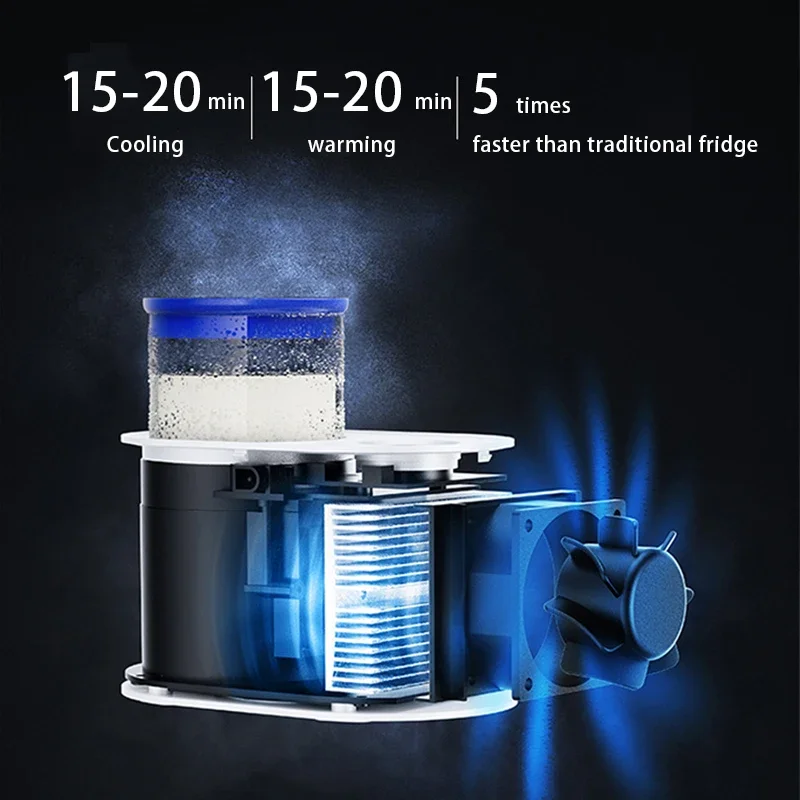 3 In 1 Smart Yogurt Maker Electric Heating Cooling Cup for Home Office Milk Coffee Cup Warmer Cooler Mini Desktop Fridge Cup 5