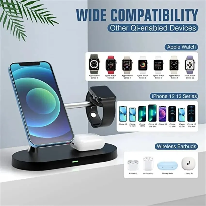 In Magnetic Wireless Charger Stand For iPhone 15 14 13 Pro Max