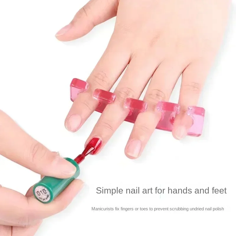 Soft Silicone Manicure Pedicure Nails Finger Separator Flexible Finger Toe Spacer Separation Straighteners Nail Splitter