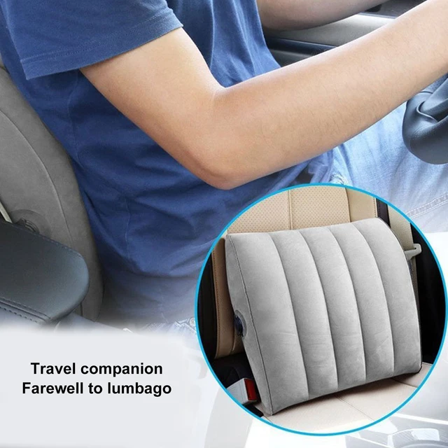 Coussin d'air lombaire intégré pour siège auto, fonctionnement manuel,  confort, support de pompe à main, oreiller de siège, matelas gonflable -  AliExpress