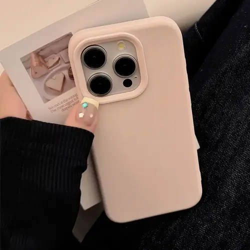 Dopamine-Inspired Silicone Solid Color Simple Fashion Phone Case for iPhone 17 Pro 16 Plus 16 Pro Max 15 14 13 12 11 Back Cover - Image 9