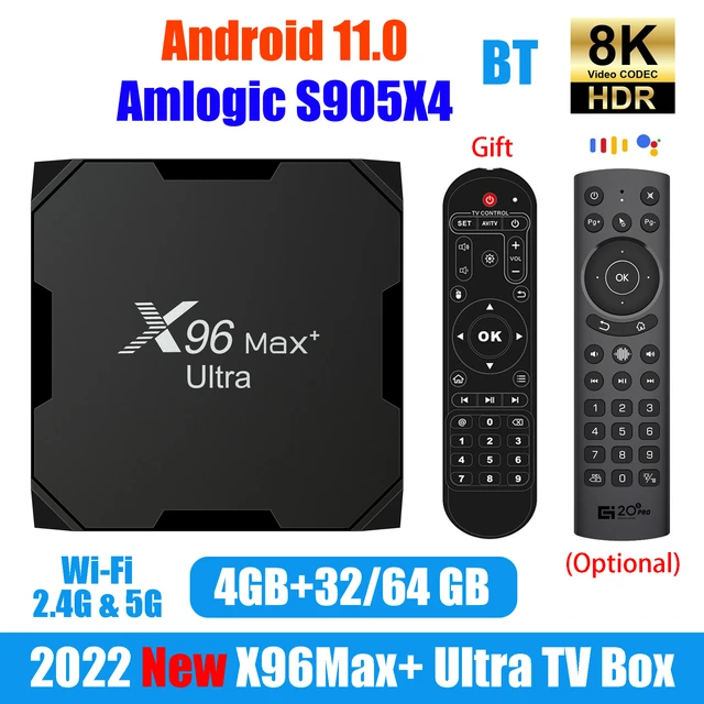 X96Max Plus Ultra TV Box Android 11 Amlogic S905X4 4GB 64GB TVBOX AV1 8K 5G  Wifi BT X96 Max Media Player 4GB 32GB HD Set Top Box - AliExpress