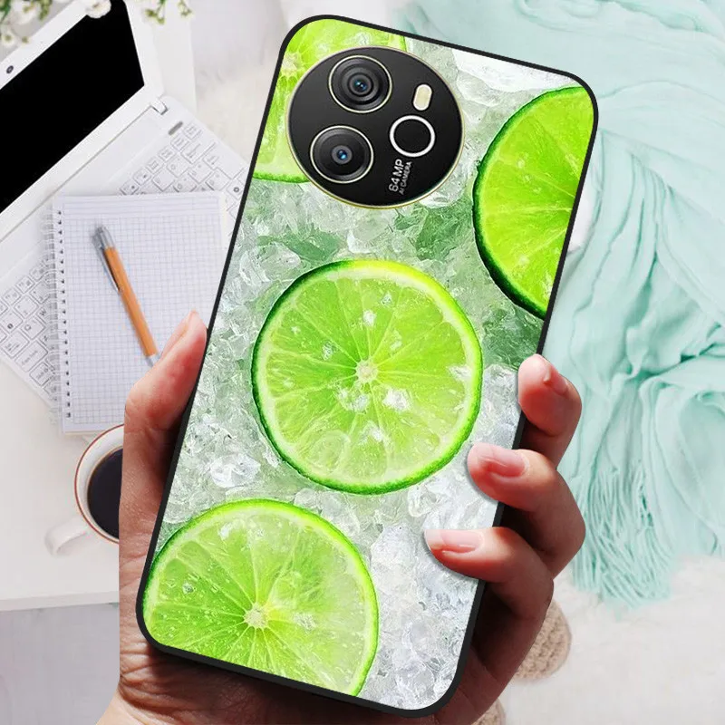 Blackview SHARK 8 Silicone Soft Back Case - Black Lion Wolf Design
