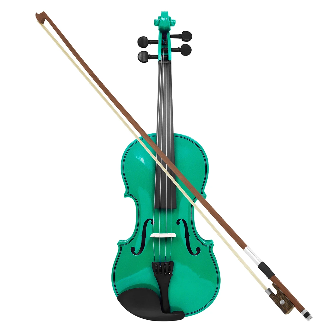 Acoustic Violin 4/4 Full Size Solid Wood Acoustic Violin for Beginner with Case and Bow