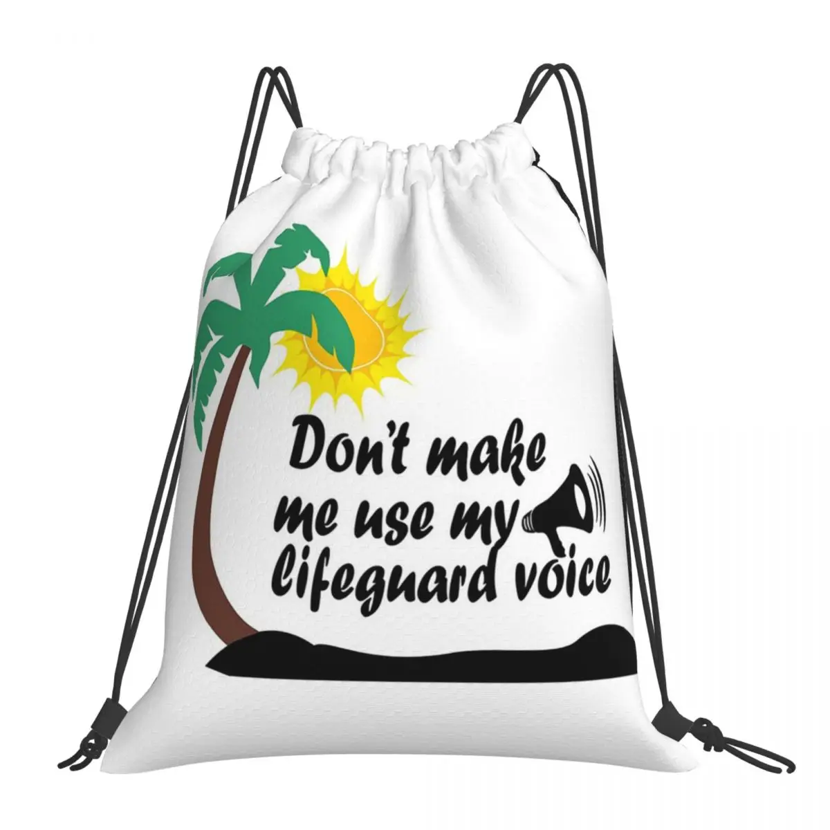 

Fuuny Lifeguard Don't Make Me Use My Lifeguard Voice Backpacks Drawstring Bags Drawstring Bundle Pocket Sports Bag Book Bags
