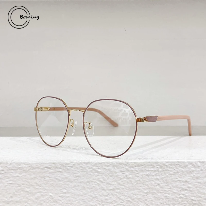 

VPR 62Y-D titanium acetate Man glasses round frames optical eyewear Reading glasses woman Luxury brand personalized eye glasses