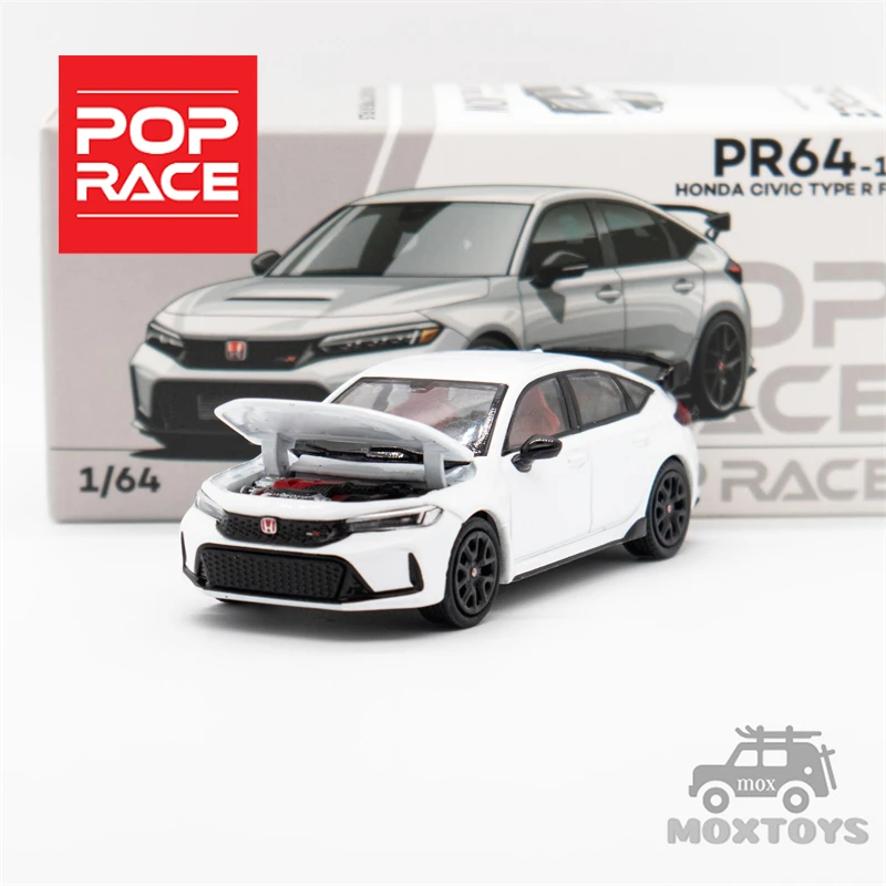 

Поп-гонка 1:64 Honda Civic Type-R FL5 Champ белая литая модель автомобиля