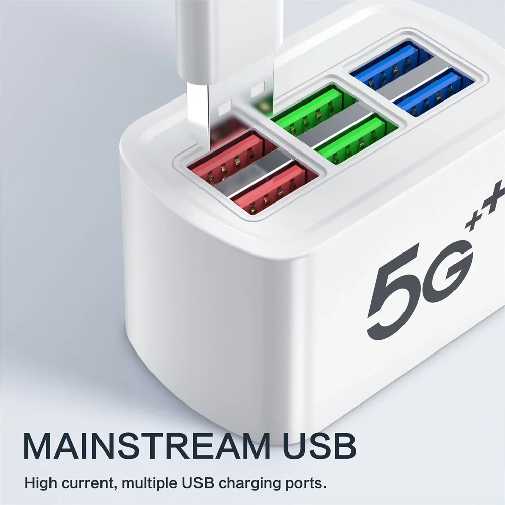 USB Charger Socket Multi Port Fast Charging Charger Power Adapter For iPhone Sam