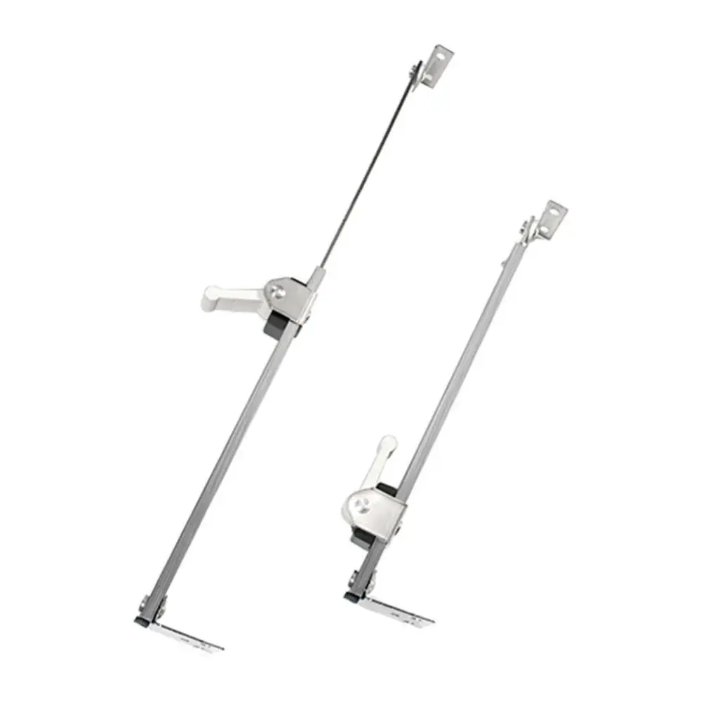Silver Stainless Steel Practical Folding Angle Type Telescopic Window Restrictor for Doors / Windows