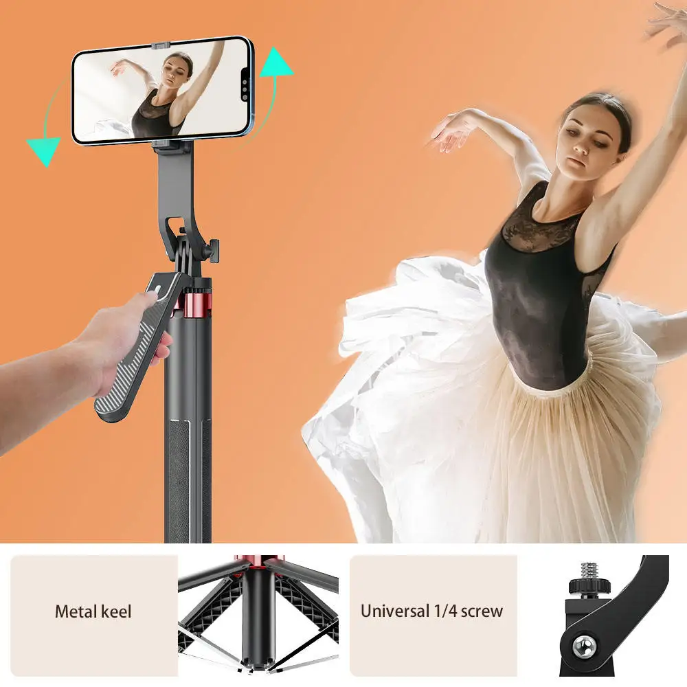 DIXSG P185 Selfie Stick Tripod Stand 1800mm Wireless Phone Gimbal Stabilizer For Monopod Gopro Camera