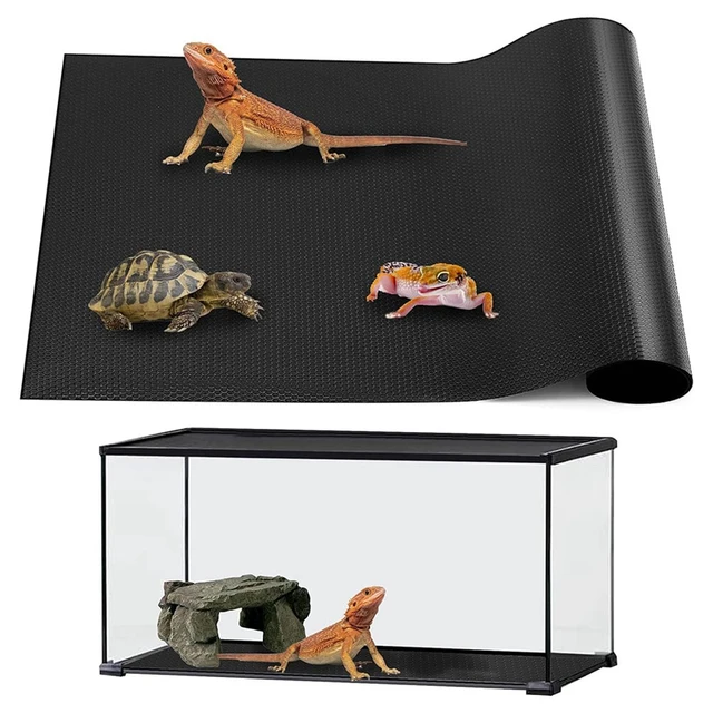 Reptile Mat,Reptile Terrarium Substrate Liner For Leopard Gecko, Lizard,Snake,Tortoise,Reptile Flooring 6