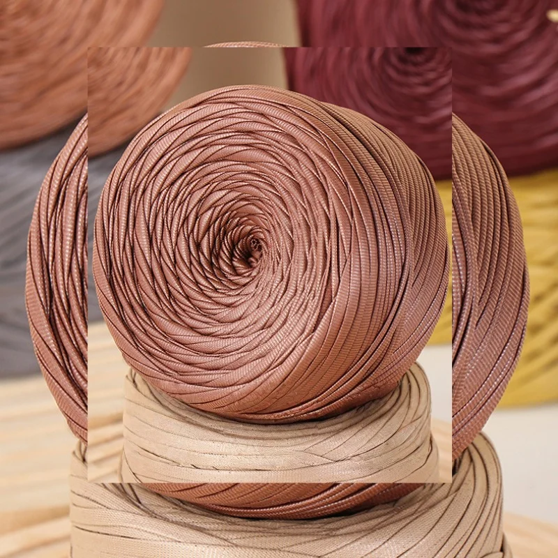 Premium Nappa Matte Faux Leather Yarn - 200g Roll for DIY Knitting, Crocheting, and Crafting