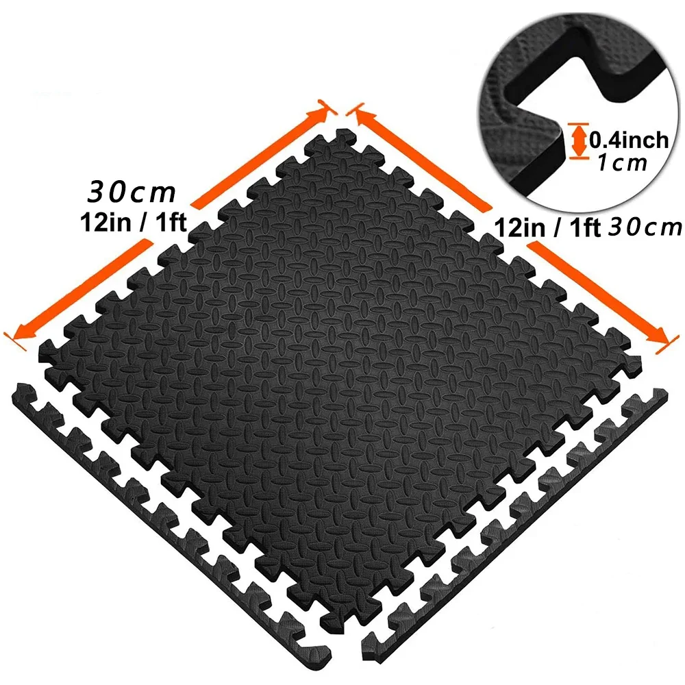 Puzzle Fitness Mat Interlocking Foam Floor Tiles Sports Protection Yoga Home Gym Equipment Mat Non-Slip Floor for Kids