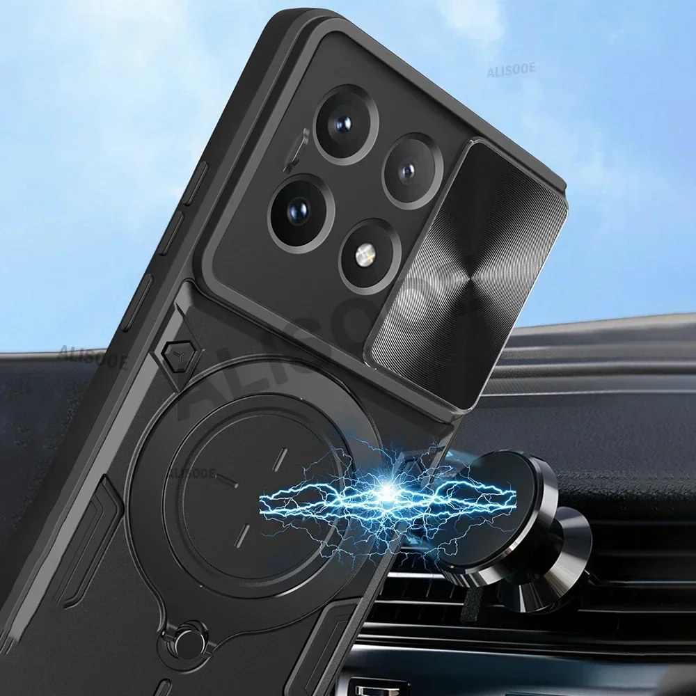 Housse de support d'anneau magnétique pour Xiaomi Poco