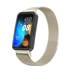 Milanese Magnetic Loop Strap for Smartwatch - Elegant Wristband Bracelet Accessory (Retro glod)