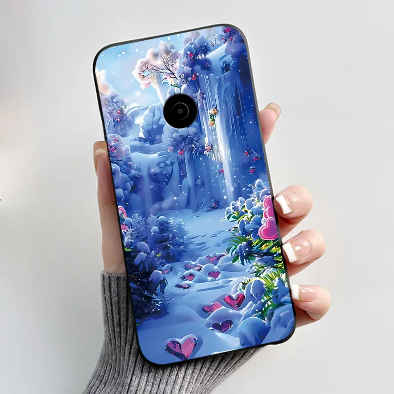 Aesthetic Cute Cat Cartoon Black Silicone Phone Case - Shockproof Protective Bumper