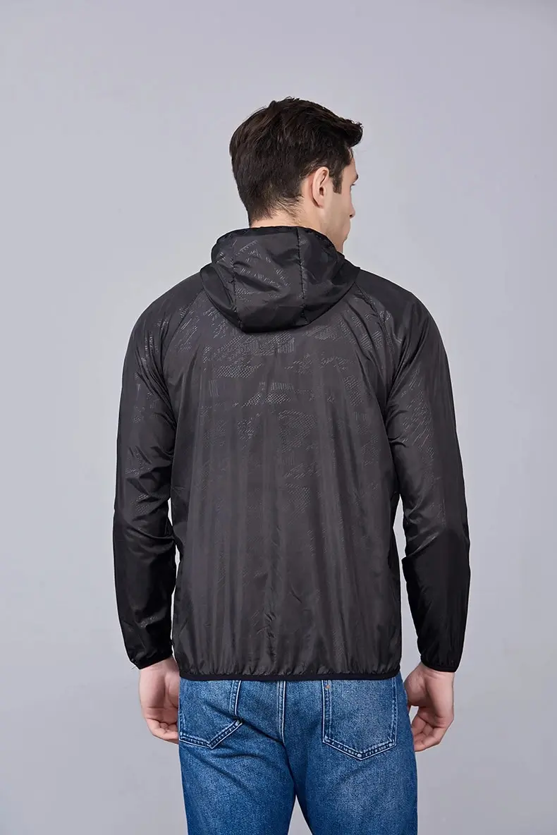LNGXO Unisex-Wanderjacke für Herren und Damen, wasserdicht, schnell trocknend, Camping, Windjacke, Trekking, Angeln, Regenmantel, Outdoor, Anti-UV-Kleidung – Detail 19
