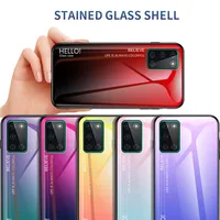One Plus Oneplus 8T Plus KB2007 Case Gradient Grain Tempered Glass Hard Back Cover for OnePlus 8T KB2001 KB2000 Silicone Bumper 2