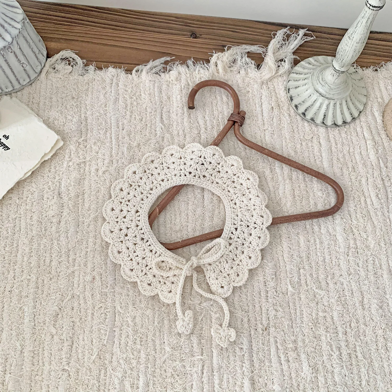 Kids Crochet Collar Toddler False Collar Children Clothes Accessory Cotton