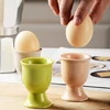Ceramic Egg Cup Holders Macaron Color Creative Serving Cups Ins Style Egg Holder Cup Breakfast Banquet Eggs Base Kitchen Gadgets 2