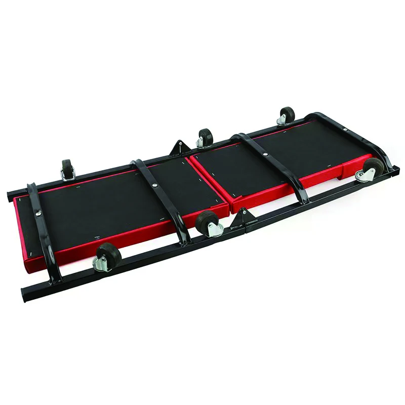 36In Foldable Auto Repair Lying Board With Thick Sponge Repair Lying Board 360 &deg; Rotating Wheel Scooter Sleeping