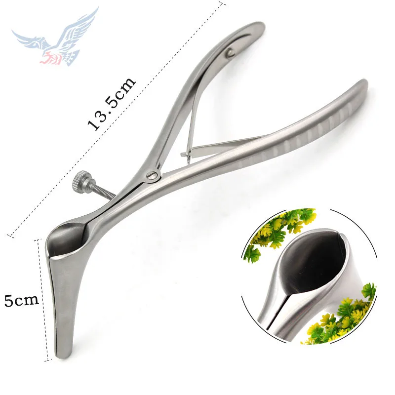 Stainless steel nasal examination adult nose nose dilating forcepsoscope child nose nose equipment Makeup Scissor - Image 3
