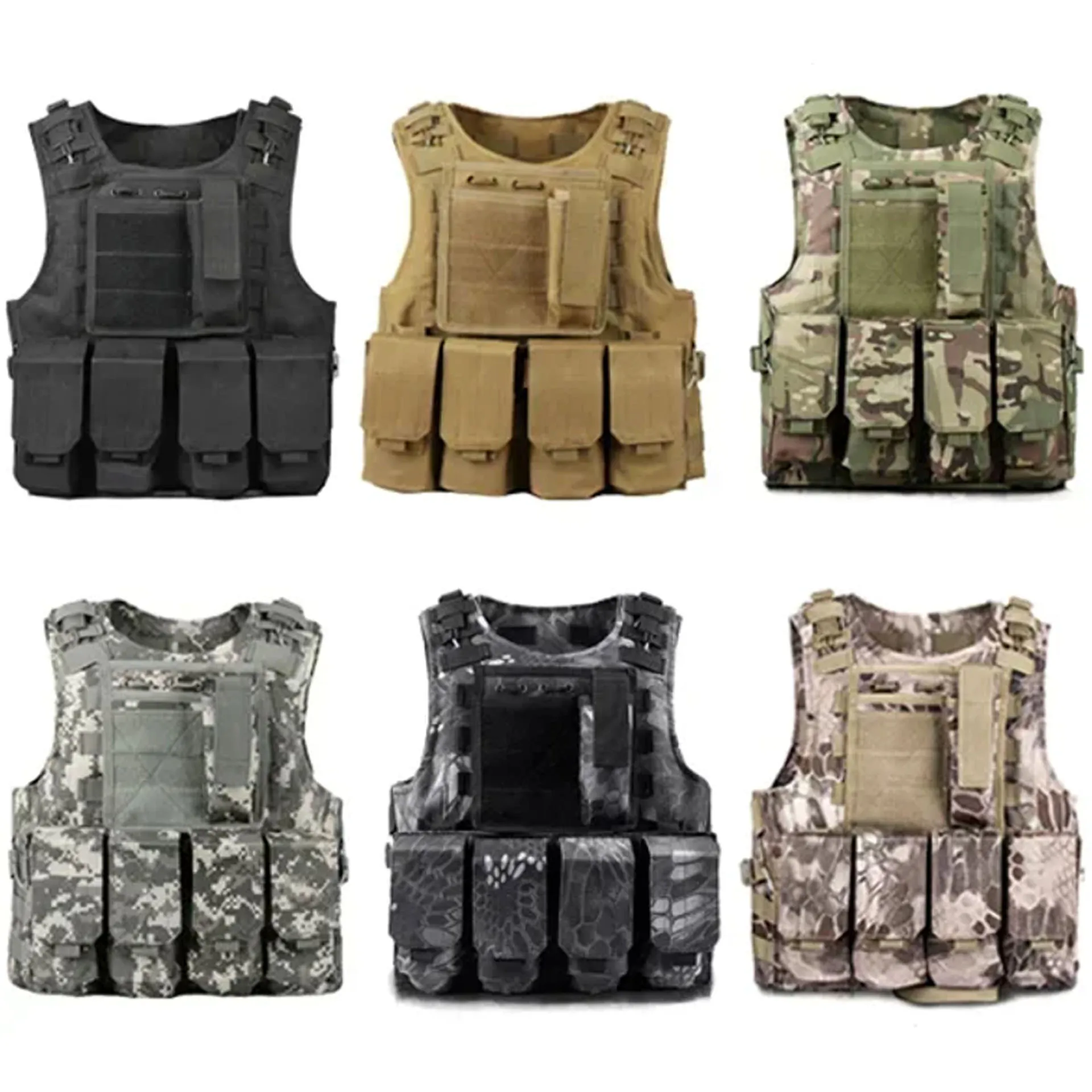 Kids Hunting Cosplay Costume Army Fans Outdoor Children Vest Tactical Boy Girl Camouflage CS Game Vest CS Game Clothing