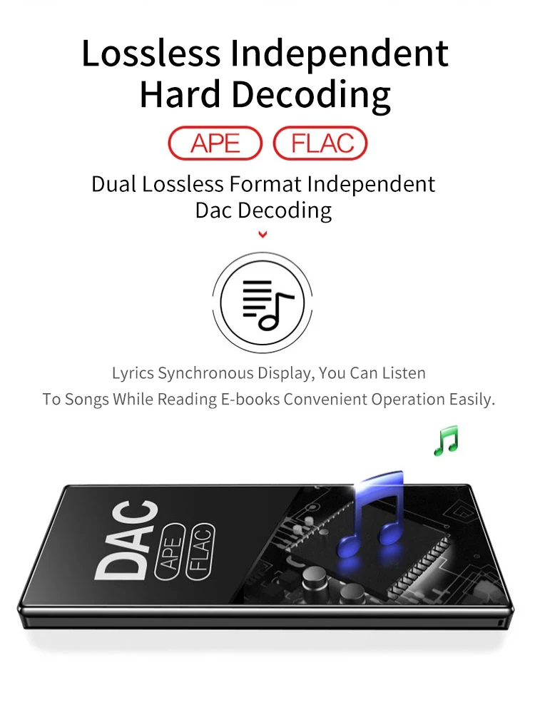 RUIZU D29 Support Bluetooth MP3 Music Player Built in Speake HiFi