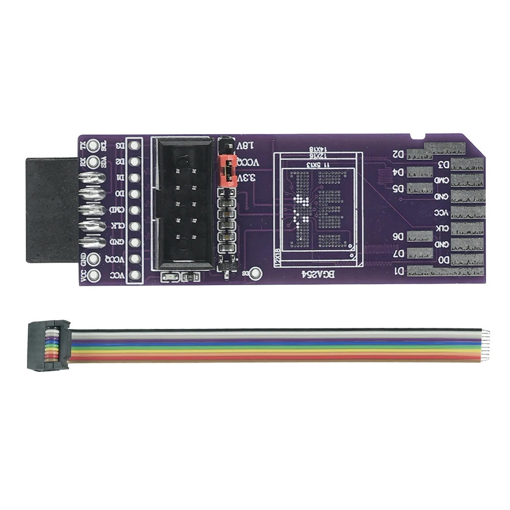 

BGA254 BGA153/169 BGA221 с ISP кабелем, простой считывающий и записывающий щит, фотомагнитная плата адаптера