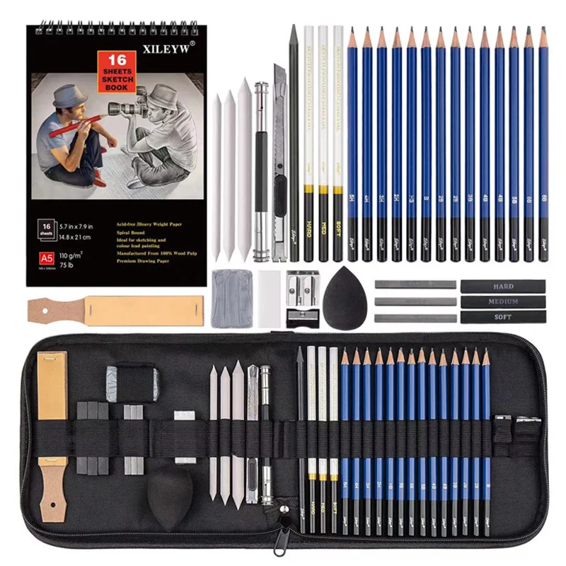 Sketching Pen Set Drawing Pen Sketching Pencil Student Drawing Art Brush HB Curtain Set Box sketching pen set,sketching pens,sketch pencils