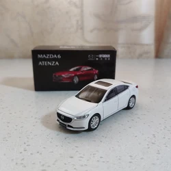 Premium Diecast 1:64 Mazda ATENZA 2020 Alloy Car Collectible Ornament Toy (White mazda 6)