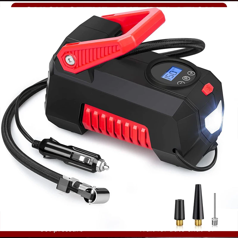 CARSUN Air Compressor Portable Inflatable Pump 12V Automobile Tire Inflator Mini Electric Auto