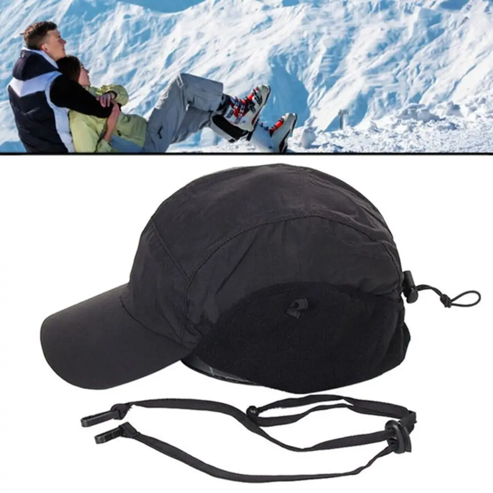 

Регулируемая зимняя флисовая шапка, модная ветрозащитная бейсболка с ушами, плотная теплая водонепроницаемая Лыжная шапка для улицы