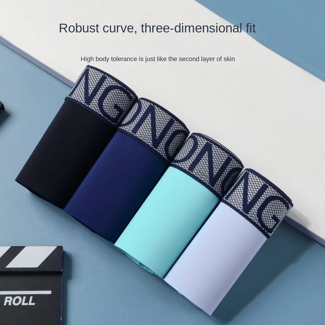 Ice Silk Anti-Wear Leg Separation Men's Running Sports Lengthened Underwear Breathable Quick-Drying plus Size Seamless Boxers