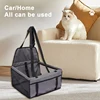 Dog Car Seat Cover Folding Hammock Pet Carriers Bag Basket Carrying for Cats Stable Foldable Travel Pet Dog Car Seat 6