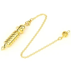 Luxurious Gold Metal Isis Pendulum for Professional Divination and Dowsing Practices (Gold Color B)