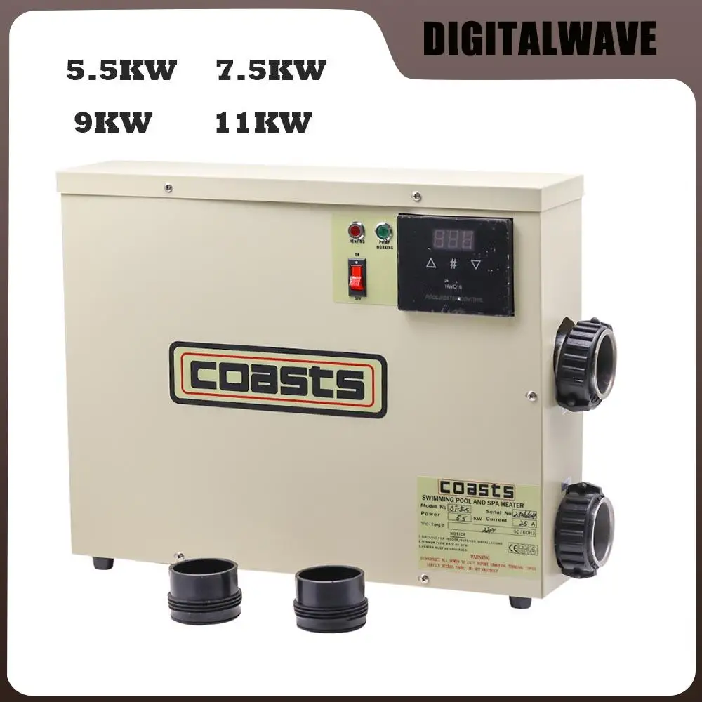

5.5KW 7.5KW 9KW 11KW Water Heater for Swimming Pool & bathtube Thermostat 220v/380v Brand New