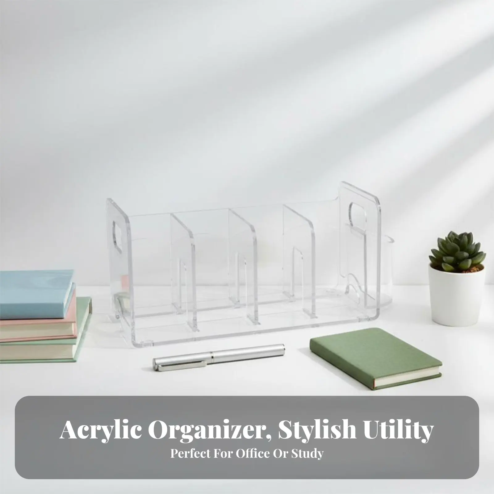 다중 수납 공간 문서 정리함 공간 절약형 책상 정리함 직립형 수납함 학생, 교사..