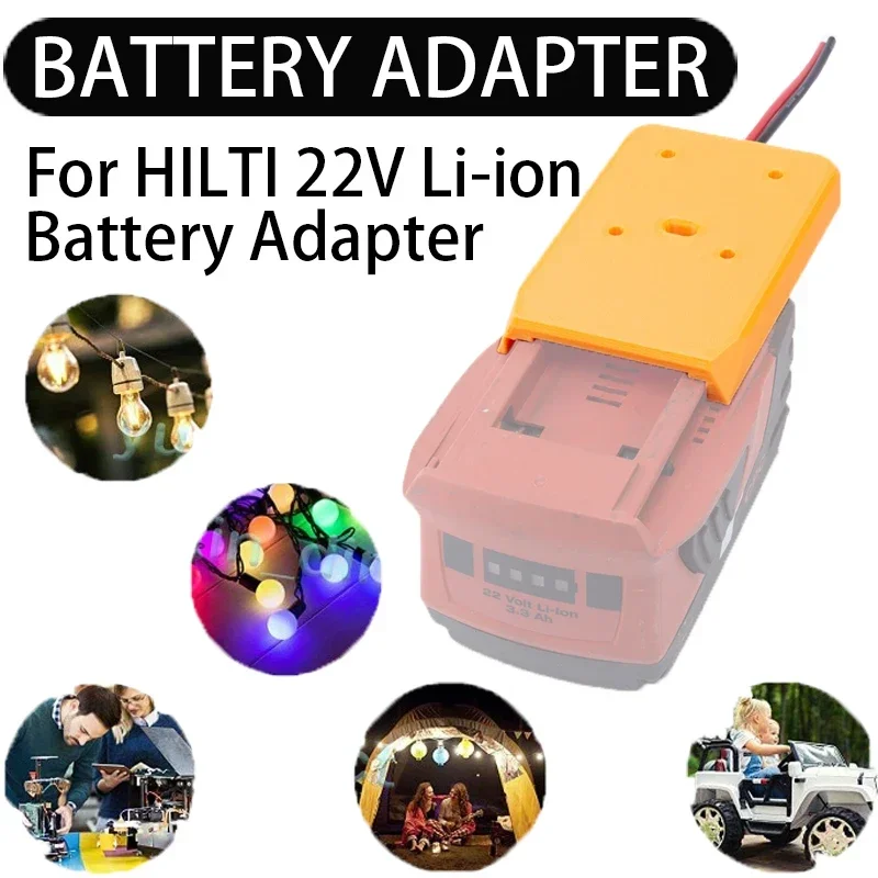 14WG Tool Battery Adapter for HILTI 22V B22 Li-ion Battery DIY Adapter, Converter - Power Tool Accessories (Without Battery)