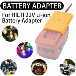 14WG Tool Battery Adapter for HILTI 22V B22 Li-ion Battery DIY Adapter, Converter - Power Tool Accessories (Without Battery)