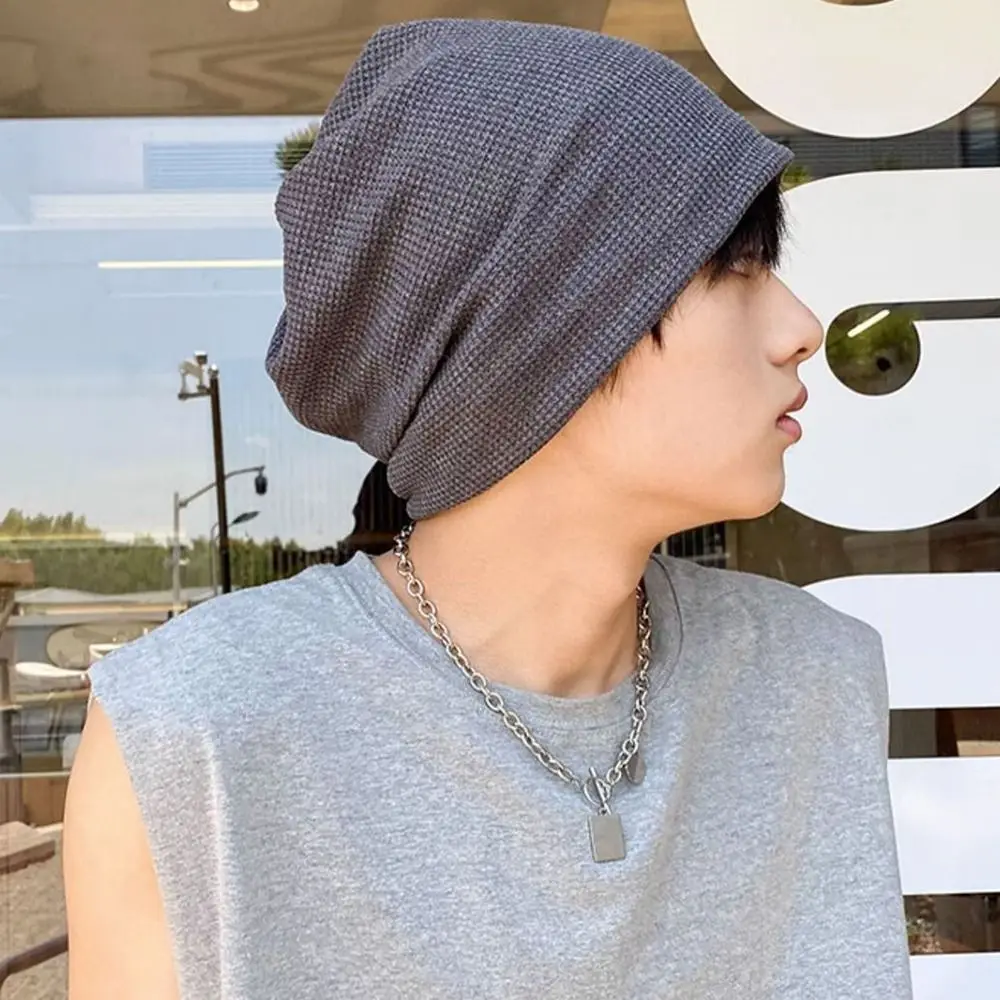 Casual Beanies for Men Women Fashion Soft Knitted Winter Hat Solid Color Hip-hop Bonnet Unisex Cap