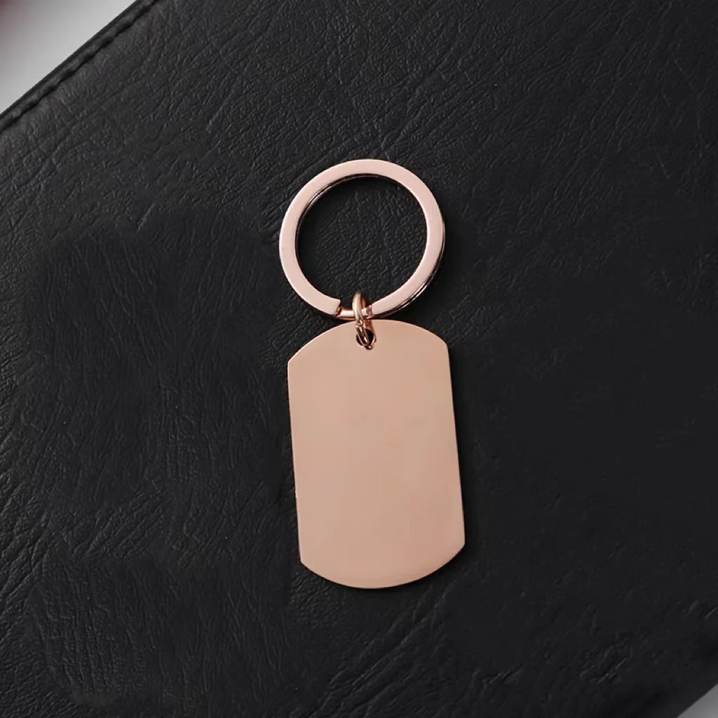 Stainless Steel Keychain Gold Rose Gold Steel Color Fashion Keychain For Car Keys Pendant For Women Man Jewelry Friends Gift handmade doll keychain 10pcs