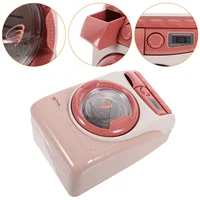 Play House Washing Machine Mini Portable Washer Plaything Pretend Toy Plastic Appliance Child Kids Early Educational Simulation 1