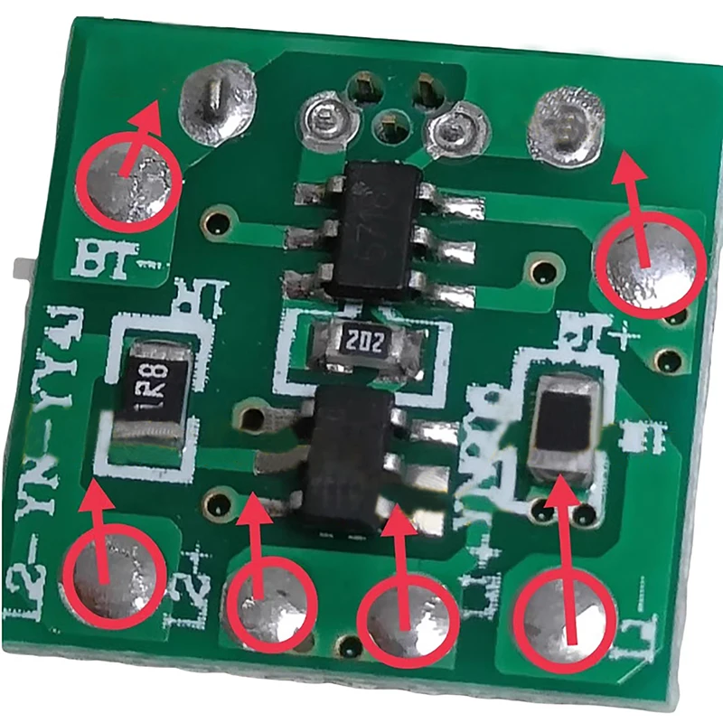 1PC 강력한 라이트 토치 드라이버 보드 회로 기판 DIY 회로 기판 Typec 충전 포트 충전 및 방전 Integra 모듈