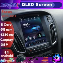אנדרואיד 11 6G 128G רכב GPS ניווט נגן עבור פורד פוקוס 3 MK3 Crply רדיו אנכי טסלה מסך ח"כ 3 סלון 2012 2018|Cr Multimedi Plyer|  