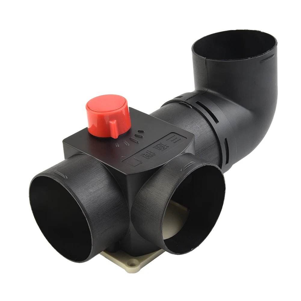 75mm Pipe Ducting Warm Air Outlet Vent Hose Clip For Diesel Heater Duct Pipe With Valve Black